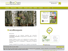 Tablet Screenshot of ecobosques.com